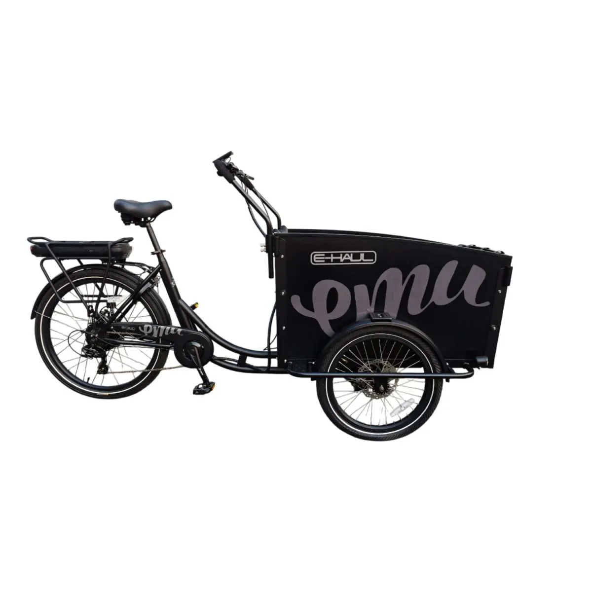 Photograph of the EMU E-Haul Cargo Trike with Box